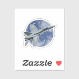 Adesivo F/A-18C Hornet em uma Nuvem Circular