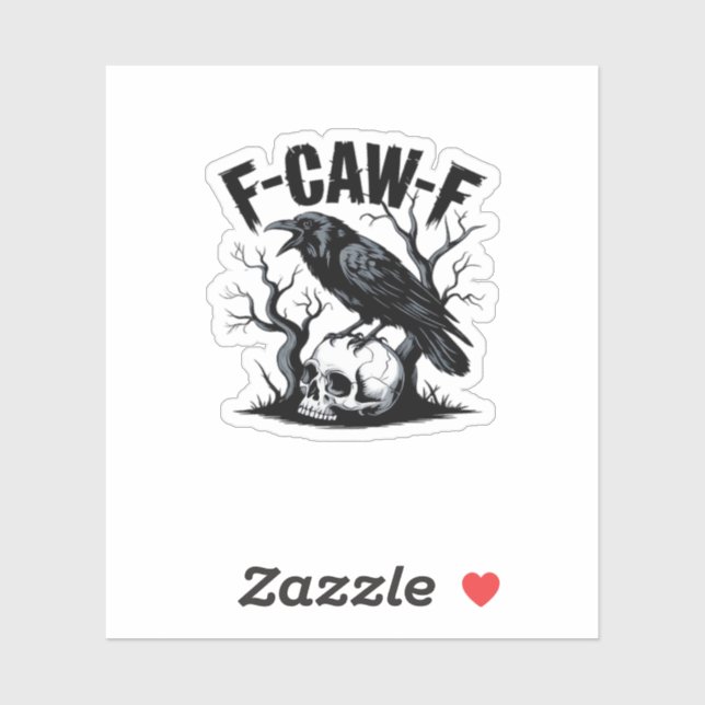 Adesivo F Caw F Essential Minimal Clean Design (Folha)