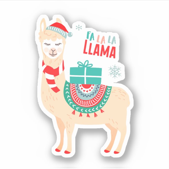 Adesivo Fa La Llama | Natal (Frente)