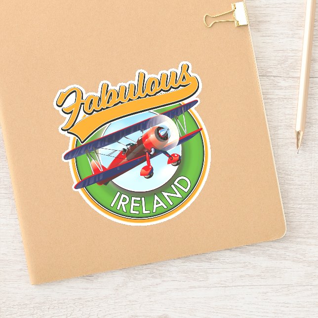 Adesivo fabuloso sistema de viagem da Irlanda. (Notebook)