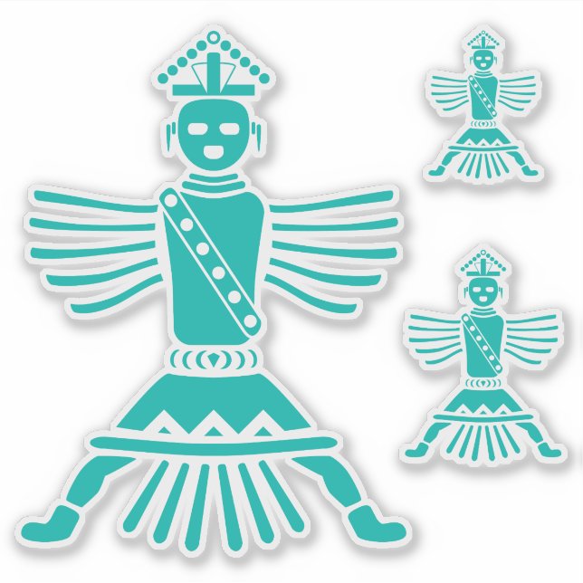 Adesivo faca de turquesa (Frente)