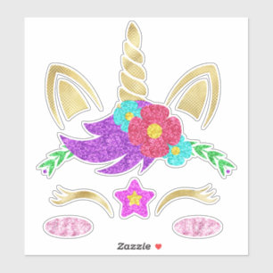 Adesivo Face Unicorn