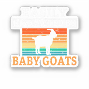 Adesivo Fácil Distração Por Bebê Goats Lover. Perfect des
