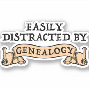 Adesivo Facilmente Distraído Pela Genealogia
