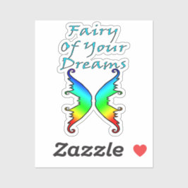 Adesivo Fada De Seus Sonhos Rainbow