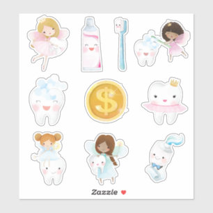 Adesivo Fada dos dentes das crianças