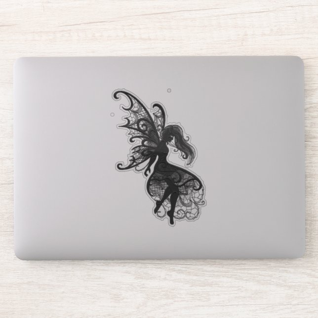Adesivo Fada Escura Flutuante Laptop De Cabelo Vinil (Computador)