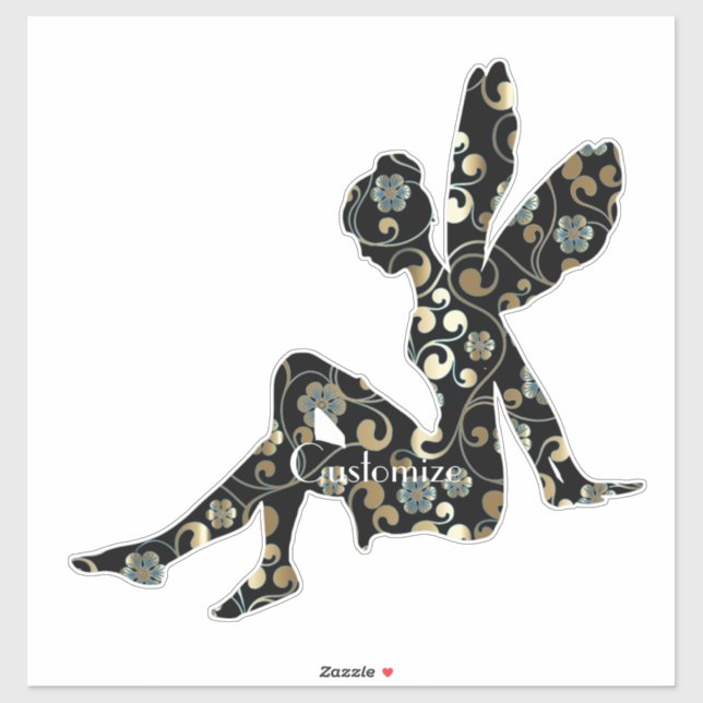 Adesivo Fada Silhouette Thunder_Cove (Folha)