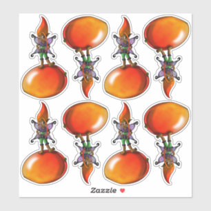 Adesivo Fadas Afro-Americanas e Frutas