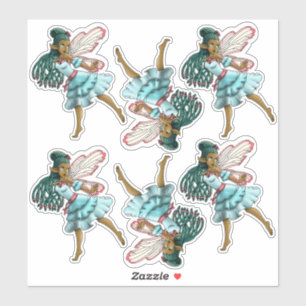 Adesivo Fadas Negras Cachorros