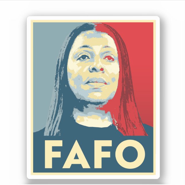 Adesivo FAFO: Letitia James (Frente)