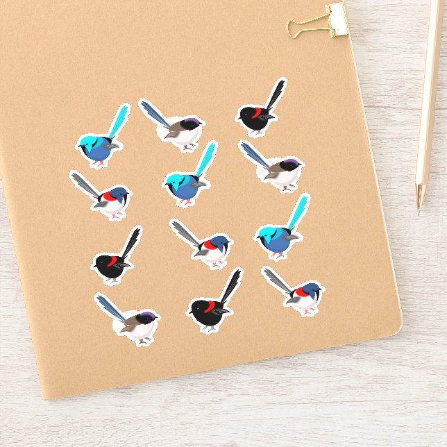 Adesivo Fairy Wrens (Notebook)