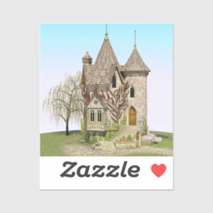 Adesivo Fairytale Castle Perfect Birthday e Fantasy Gift