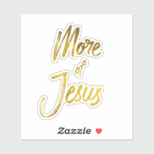 Adesivo Faith Cotação: Dourado Mais de Jesus