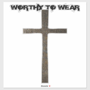 Adesivo Faith Cross Armor - Digno De Vestir