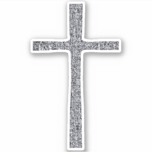 Adesivo Faith Cross Silver