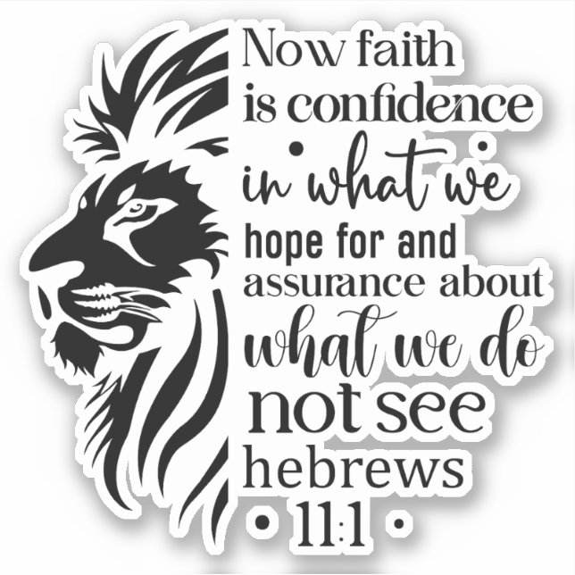 Adesivo Faith is Confidence Christian Faith  (Frente)