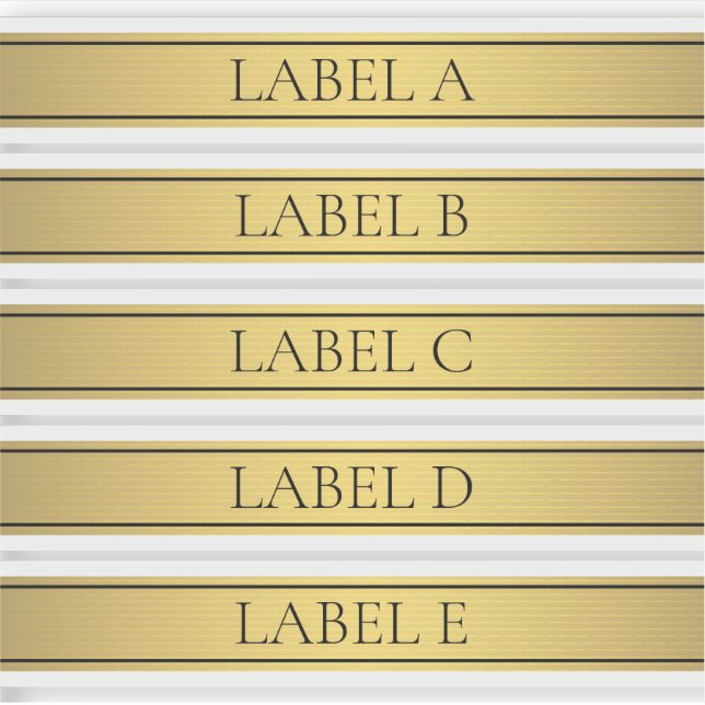 Adesivo Faixa Dourada Clássica Faux (Frente)