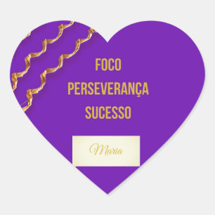 Adesivo Faixa Roxa Jiu-Jitsu nome personalizável