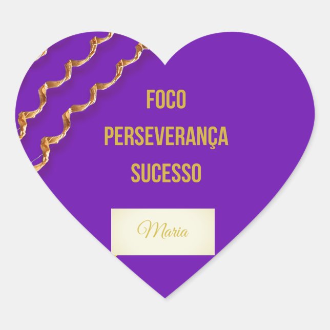 Adesivo Faixa Roxa Jiu-Jitsu nome personalizável (Frente)