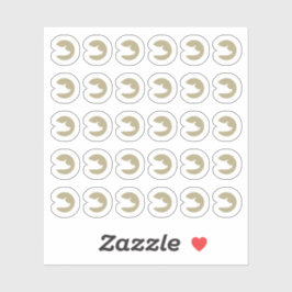 Adesivo Fake Golden Pork Wedding Guests Meal Choice