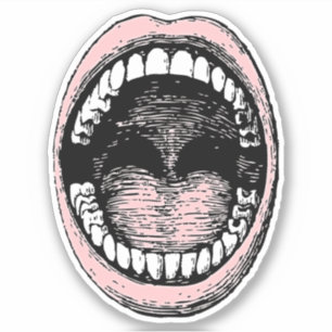 Adesivo Fale sua mente com nossa Boca Aberta da Testemunha