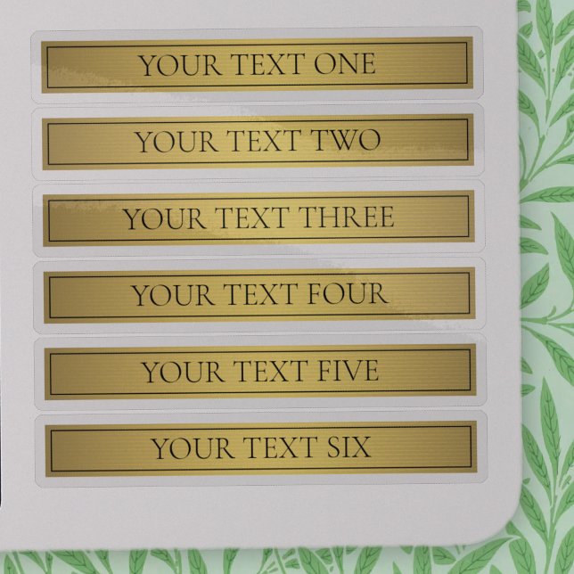 Adesivo Falhas clássicas Douradas com texto preto (Criador carregado)