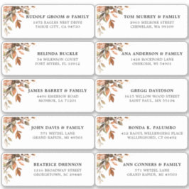 Adesivo Fall Autumn Deixa Ruas de Endereços Convidados Rus