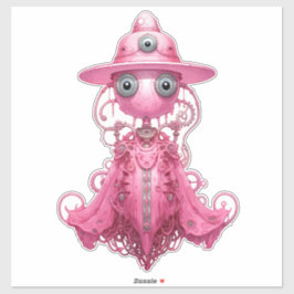 Adesivo Fall Fashion Pink Steampunk Ghost Lady 32