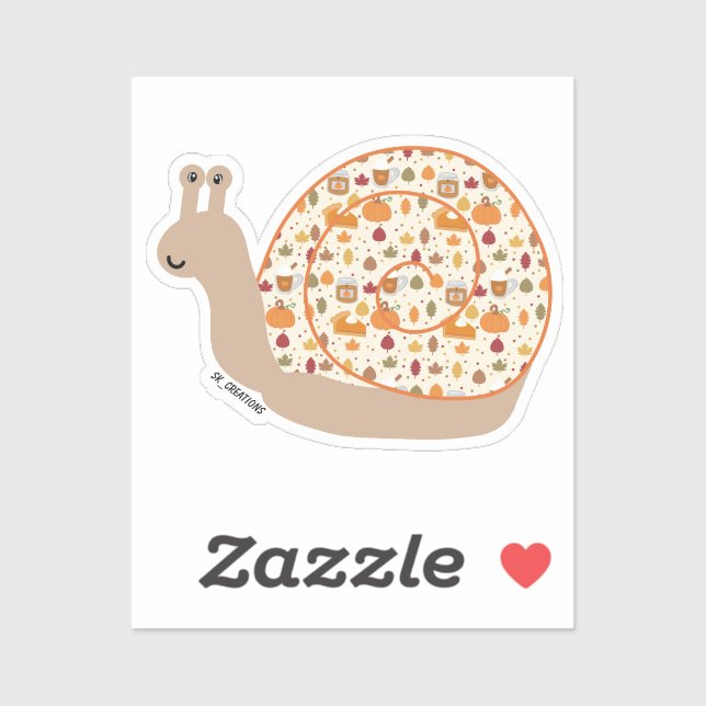 Adesivo Fall Snail (Folha)