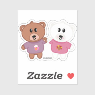 Adesivo Fall Sweater Bear Amigos