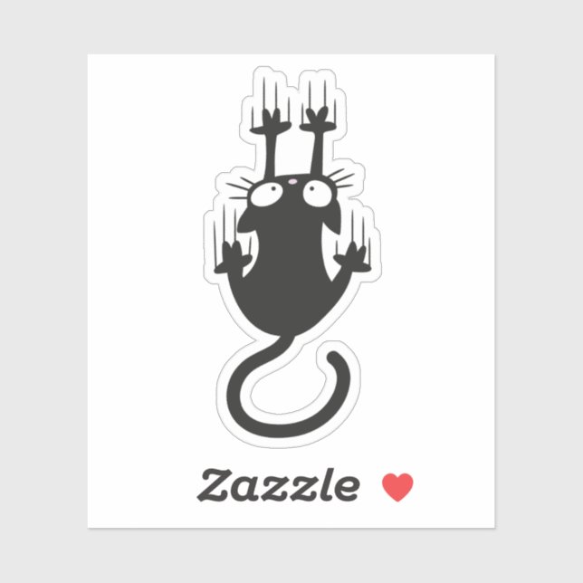 Adesivo Falling Cat (Folha)