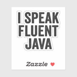 Adesivo Falo Fluent Java Funny Coding Programmer Geek
