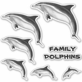 ADESIVO FAMÍLIA BOTTLENOSE DOLFINAS