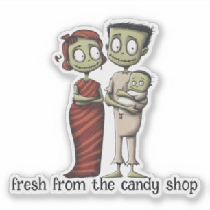 Adesivo Família de Monstros Bonitos