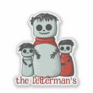 Adesivo Família Zombie