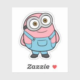 Adesivo Fanarte de Minion Rosa Desenho Animado