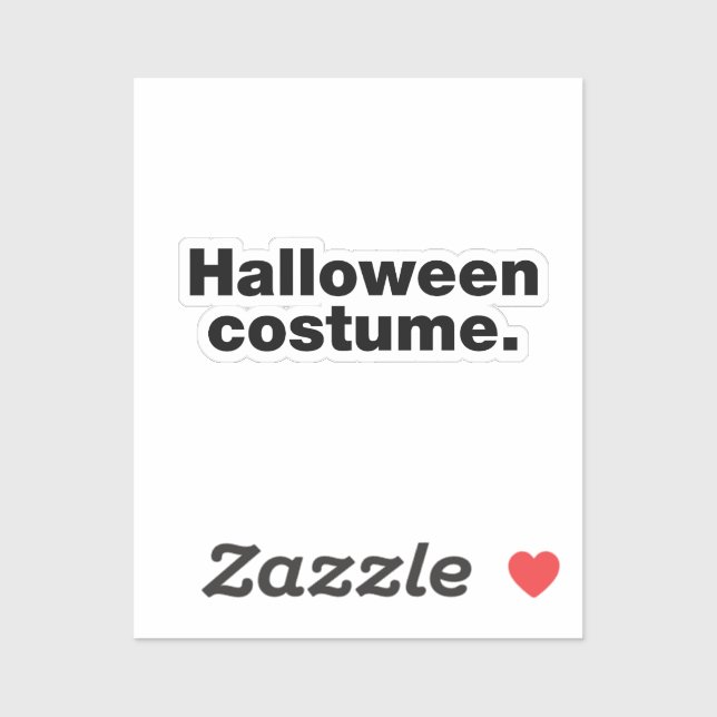 Adesivo fantasia de Halloween (Folha)