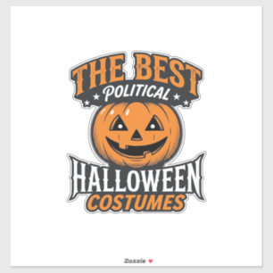 Adesivo Fantasia de Halloween Política Abóbora Camisa Vint