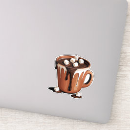 Adesivo Fantasia de Vulcão de Chocolate Derretido