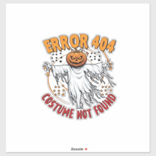 Adesivo Fantasias Não Encontradas Abóbora de Halloween Fan
