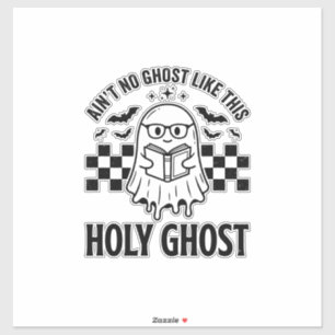 Adesivo Fantasma de Halloween Espírito Santo Engraçado Vin