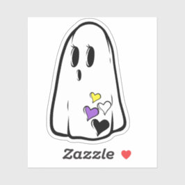 Adesivo Fantasma do Orgulho Não Binário