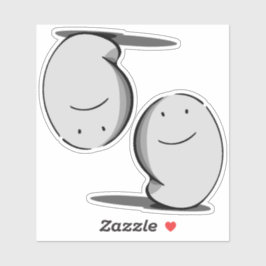 Adesivo fantasma moderno - 2 designs num autocolante