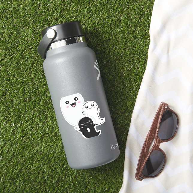 Adesivo fantasmas bonitos halloween kawaii (HydroFlask Insitu)