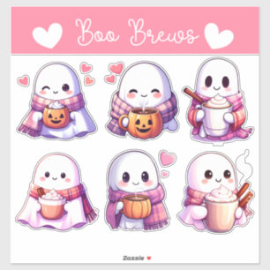 Adesivo Fantasmas Cozy com Víblias de outono e Encantadore