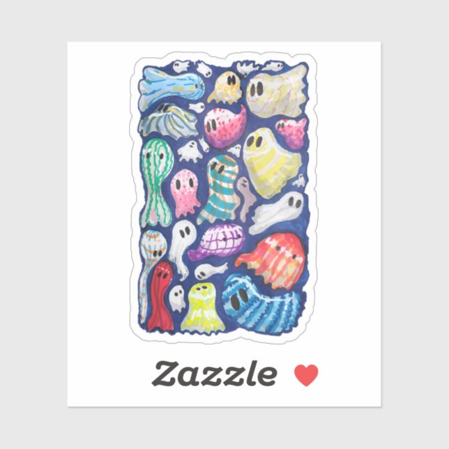 Adesivo Fantasmas inclusivos (Folha)