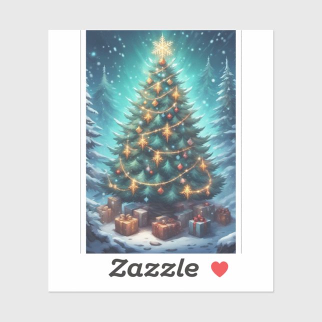 Adesivo Fantasy Xmas Tree (Folha)