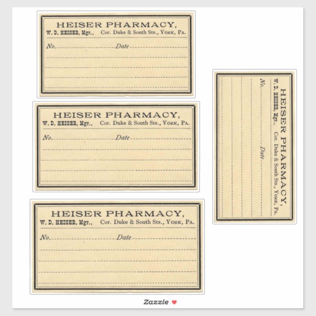 Adesivo Farmácia Apotecária Preenchível (Folha)