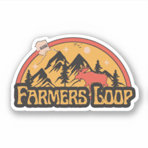 Adesivo Farmers Loop, Alaska Sticker